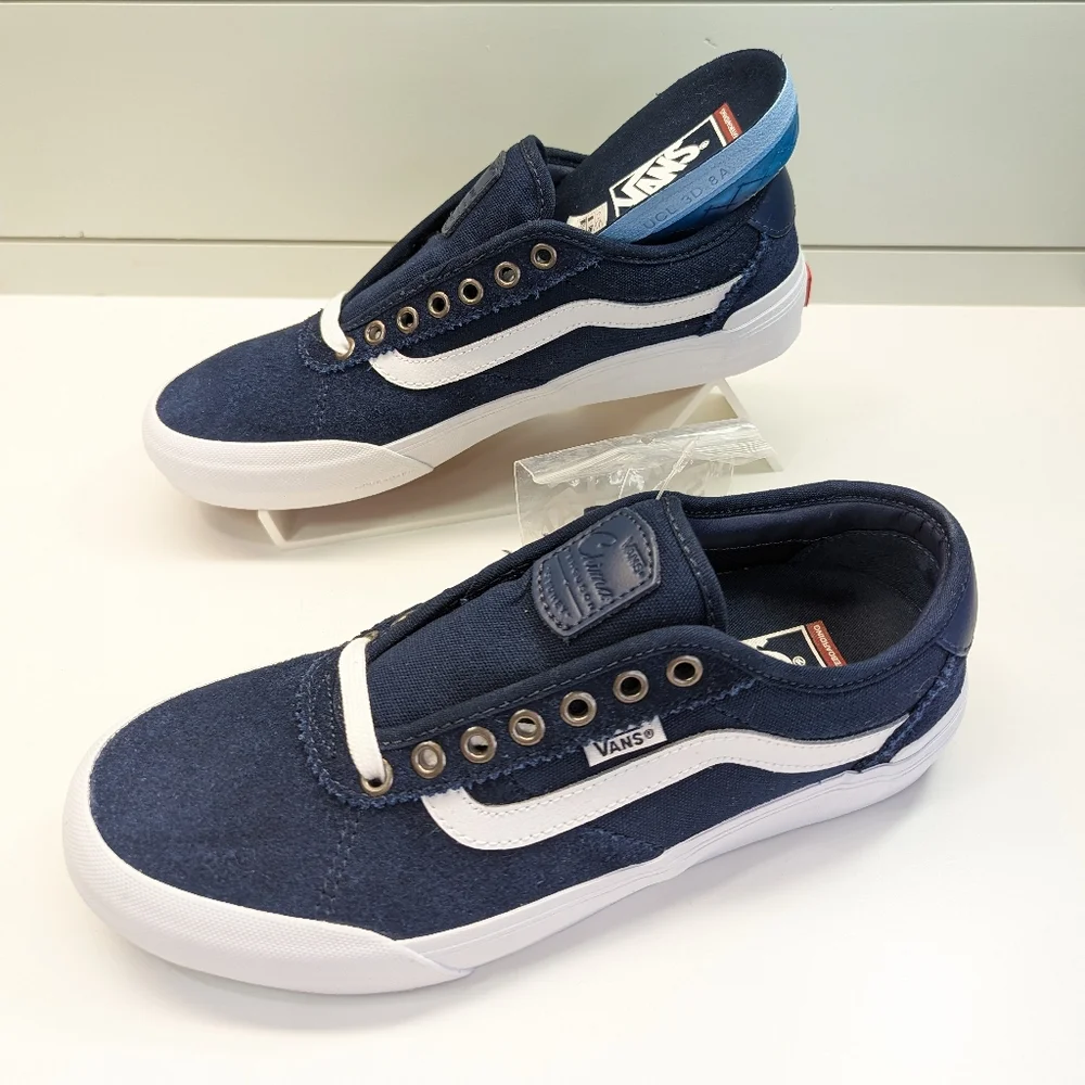 Vans Old Skool Chima Ferguson PRO 2 Navy White Suede Skateboard Sneakers Men 8